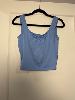Blue Cropped Tank Top Size Small